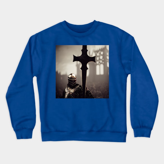 Knights Templar in The Holy Land Crewneck Sweatshirt by Grassroots Green